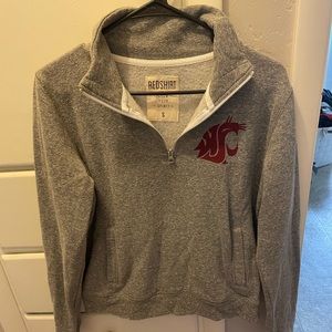 WSU quarter-zip jacket. Size Small with pockets!